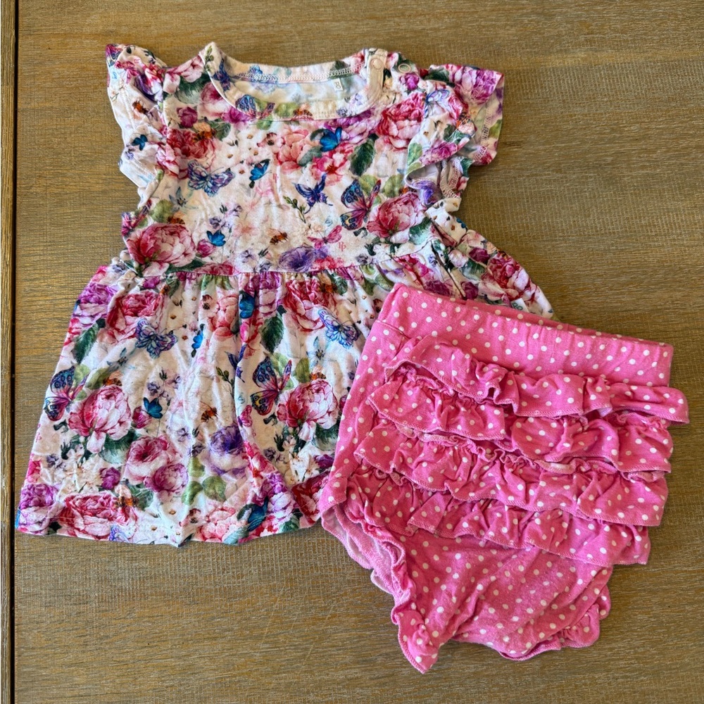 Posh Peanut Floral Peplum Set